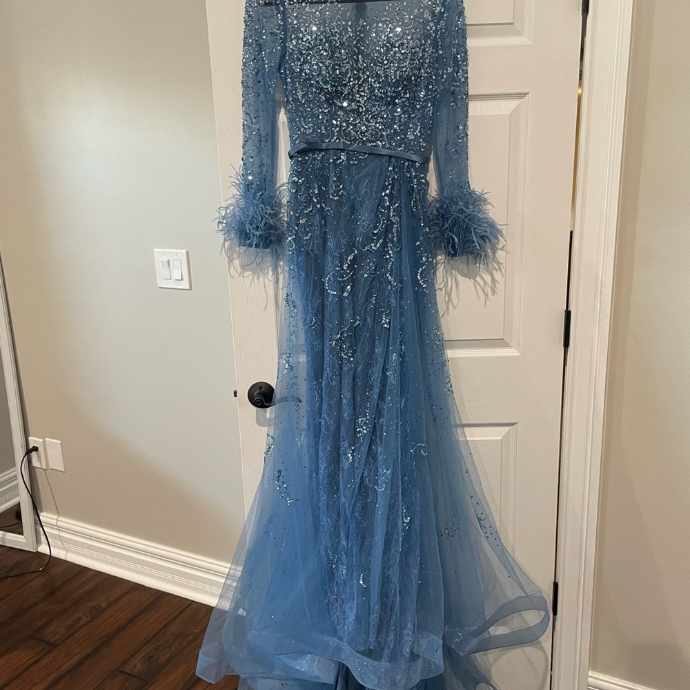Modest Blue Gown
